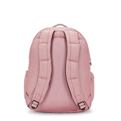 Kipling Women's Seoul Extra Large 17" Laptop Backpack, Durable, Roomy with Padded Shoulder Straps, Built-In Protective Sleeve - color: Berry Glow Met, size: 13.5''L x 17.75''H x 9''D
