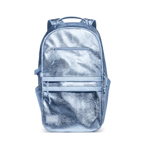 Simple Modern Ellis Backpack for School | Medium 20L Elementary Middle and High School Bookbag for Kids and Teens | Girls and Boys | Summer Sky Metallic - color: Metallic: Summer Sky, size: Medium | 20 Liter