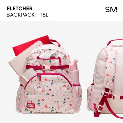 Simple Modern Large Kids Backpack for School Girls and Boys | Elementary Backpack for Teen | Fletcher Collection | Kids - 16" tall | Sheeps & Strawberries - color: -Sheeps & Strawberries, style: Kids Large