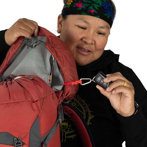Osprey Tempest 33L Women's Lightweight Hiking Backpack - Daypack for Travel & Camping, Red Pampas/Coal Grey, Extended Fit - color: Red Pampas/Coal Grey, size: 33L - Extended Fit