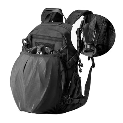 Mardingtop Small Tactical Backpack,Molle Hiking Backpack for Backpacking,Cycling and Biking,15L/25L Backpack - color: Black, size: 15L