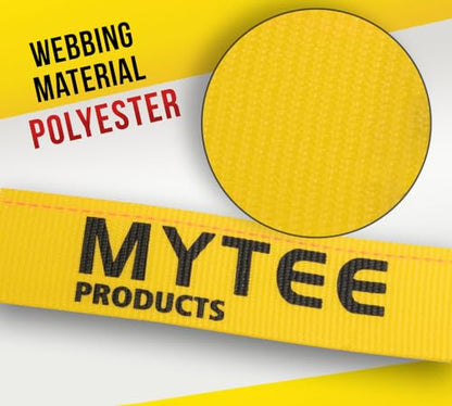 Mytee Products 2" x 98.5" Pallet Rack Safety Straps - 2400 lbs Breaking Strength - Yellow Polyester - Fits 8 ft Pallet Bay - color: 1 - Pack, size: 98 Inch
