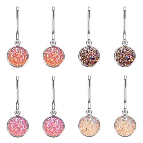 uxcell Zipper Pulls Charm, Zipper Pull Replacement Repair Zip Head Handle for Luggage Clothing - color: Pink/Light Pink/Dark Purple/Beige