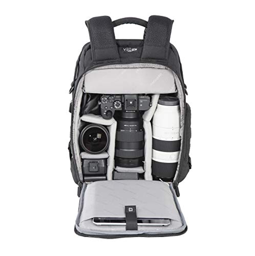 VANGUARD VEO Range T37M Backpack for Mirrorless Camera, Tactical Style – Black - style: Veo Range T37m Bk