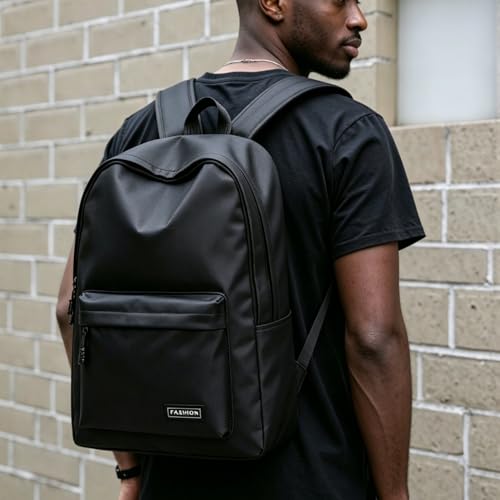 Large Capacity Men's and Women's Backpacks for Leisure Travel Sports Commuting Teenagers/College Students' Backpacks（Black） - color: Black