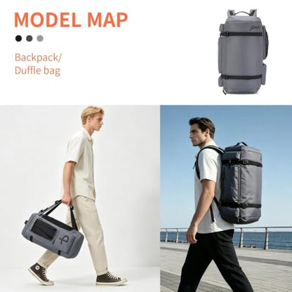 BE SMART 50L Extra Large Gym Backpack for Men, Big Gym Bag with Shoes Compartment, Waterproof Heavy Duty Duffel Bags (Dark Grey, Large-40L) - color: Dark Grey, size: Large-40L