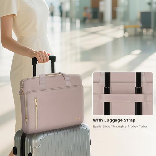 KIZUNA Laptop Bag 15.6 Inch Computer Shoulder Case Sleeve Briefcase For MacBook Air 15 M2/MacBook Pro 16 M3-M1/16 Lenovo Legion Slim 5i Gen 8/Legion Pro 5/Gaming 3i/Slim 3i/IdeaPad 3i/HP,Khaki - color: Khaki, size: 15-15.6 Inch