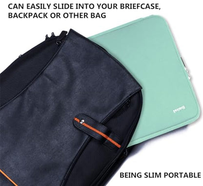 Laptop Sleeve 15.6 Inch, Durable Shockproof Protective Cover Flip Case Briefcase Carrying Bag Compatible with 15.6" HP, ASUS, Lenovo, Acer, Notebook, Computer, Ultrabook, Chromebook, Light Blue - color: Light Blue, size: 15.6 Inch