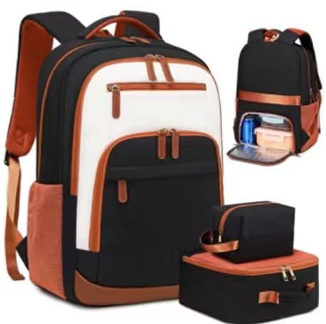BOVIP Travel Backpack For Men Women,40L Carry On Backpack Flight Approved,TSA Personal Item Travel Bag Fits 17 Inch Laptop,Business Weekender Overnight Daypack Black White - color: Black White