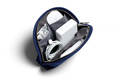 Bellroy Classic Pouch, Everyday kit, Leather and Woven Fabric (pens, Cables, Cosmetics, Personal Items) - color: Ink Blue