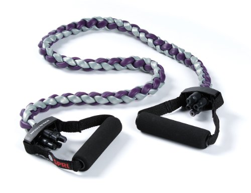 SPRI Braided Xertube Resistance Bands – Premium Exercise Band for Men & Women – Workout Equipment for Home Gym Fitness Training – Comfort Grip for Strength, Weights, and Resistance - style: ULTRA HEAVY