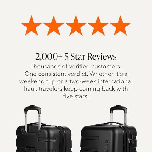 SwissGear 7366 Signature Hardside Expandable Luggage with Spinner Wheels, TSA Lock, Cup-Holder, Black, 2-Piece Set (19/27) - color: Black, size: 2-Piece Set (19/27)