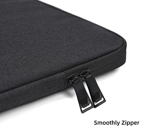 17 inch Laptop Sleeve Case for HP 17 inch Laptop/HP Envy 17 / Pavilion 17, Dell Inspiron 17, Lenovo Ideapad 3, Asus Vivobook 17, Acer Aspire 17.3 Laptops Water-Resistant Notebook Bag - color: Black