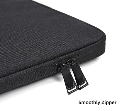 17 inch Laptop Sleeve Case for HP 17 inch Laptop/HP Envy 17 / Pavilion 17, Dell Inspiron 17, Lenovo Ideapad 3, Asus Vivobook 17, Acer Aspire 17.3 Laptops Water-Resistant Notebook Bag - color: Black