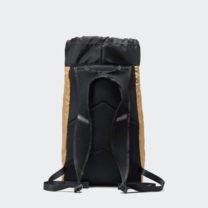 Pander Drawstring Backpack with Adjustable Shoulder Straps, Slim Gym Cinch Sack with Side Zipper Pocket, Machine Washable Polyester Daypack for Travel & Workout, Brown - color: Brown