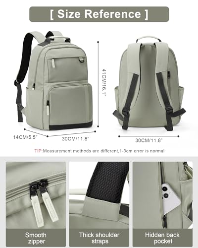 Backpack For Women Lightweight Book Bags Kids Backpacks For School Backpack For Boys Teens Girl Backpack For College Casual Bookbag For Men Waterproof Bagpack Light Green