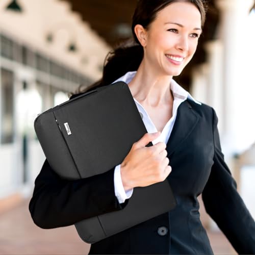 Voova Laptop Sleeve Case 15.6 16 Inch with Handle, 360° Protective Waterproof Slim Computer Bag Cover Compatible with MacBook Pro M2/M3/M4 16, HP Acer Lenovo Yoga ThinkPad Asus Laptop, Black - color: Black, size: 15.6-16 Inch