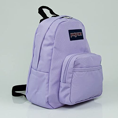 JanSport Half Pint Mini Backpack, 10.2 L - Durable Mini Bag Purse with Adjustable Shoulder Straps, Single Main Compartment, Zippered Stash Pocket, Pastel Lilac - color: Pastel Lilac