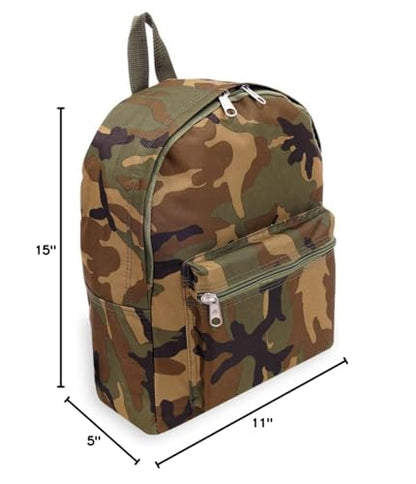 Basic Pattern Backpack - color: Camo
