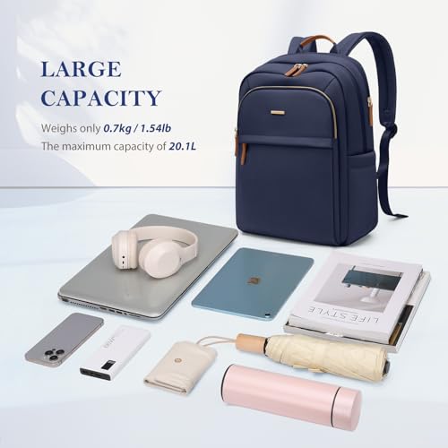 Travel Backpack for Women Personal Carry On Bag Business Weekender Hiking Multilayer Laptop Bag,16 Inch,Navy blue - color: Upgrade-navy Blue, size: 16 Inch