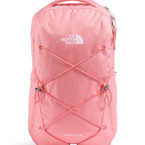 The North Face Women's Jester Everyday Laptop Backpack - Commuter Travel Bag, Laptop Sleeve, Water-Repellent, Coral Crush Light Heather/Coral Crush, One Size - color: Coral Crush Light Heather/Coral Crush