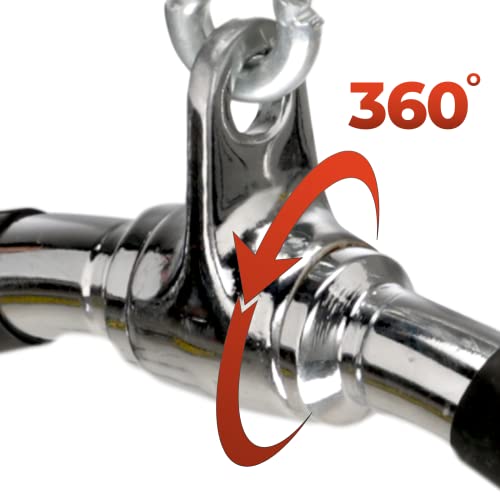 Yes4All Neutral Paddle Grip LAT Pull Down Bar, Range of Motion Spreader Handle Cable Attachments - color: Curl Pull Down Bar 30 Inches