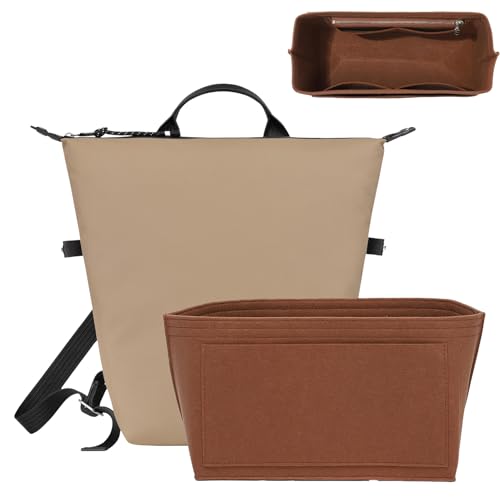 Purse Organizer Insert Compatible with Longchamp Le Pliage Energy L Backpack, Brown/LB - color: Gold Brown, size: L Backpack