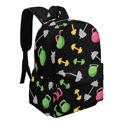 Laptop Backpack for Men Women Fitness Equipment Black Travel Work Backpack with Compartment Large Capacity Daypack