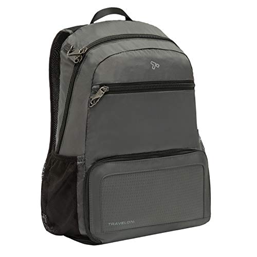 Travelon Anti-Theft Active Packable Backpack - color: Charcoal