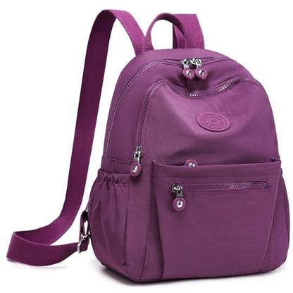 Mini Backpack Purse for Women, Stylish Daypack Shoulder Bag, Small Lightweight Daypack for Work Travle College (A- Purple) - color: A- Purple