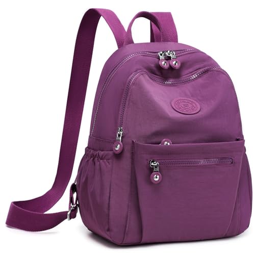 Mini Backpack Purse for Women, Stylish Daypack Shoulder Bag, Small Lightweight Daypack for Work Travle College (A- Purple) - color: A- Purple