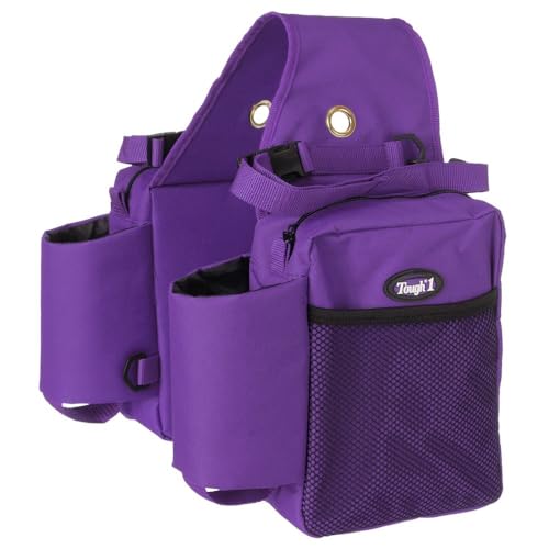 Tough 1 Nylon Water Bottle/Gear Carrier Saddle Bag - color: Purple