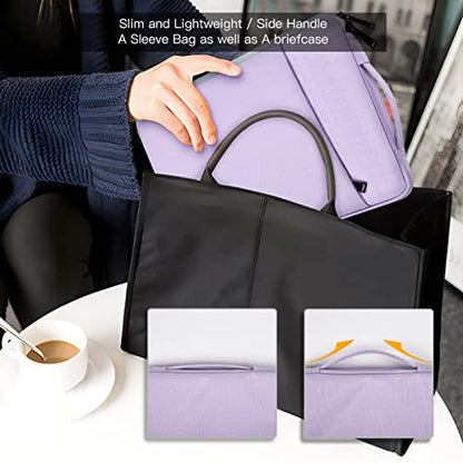Laptop Sleeve 14 Inch Laptop Case Computer Bag for 15 inch New MacBook Air M4 A3241 M3 A3114 M2 A2941 2025-2023, Purple - color: Purple, size: 14 Inch