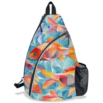 Pickleball Bag for Women Men Adjustable Crossbody Sling Backpack Hold Pickleball Paddle Water Bottle - color: Multicolor 7