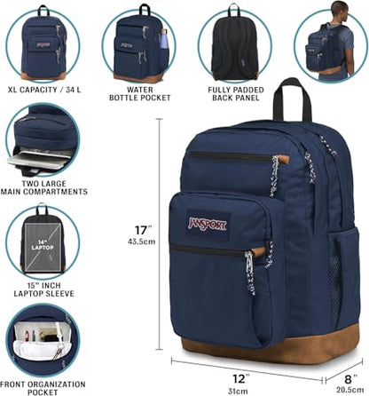 JanSport Cool Backpack with 15-inch Laptop Sleeve, Large Computer Bag Rucksack with 2 Compartments, Ergonomic Straps, Lavender Ash - color: Lavender Ash