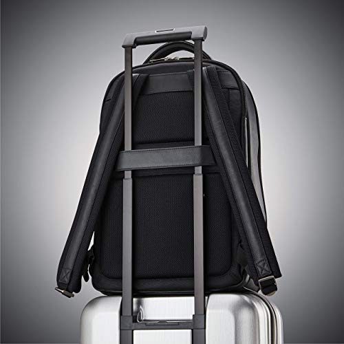 Samsonite Classic Leather Backpack, Black, One Size - color: Black, size: One Size