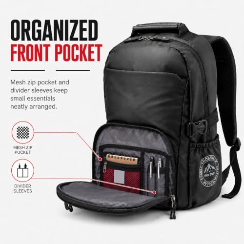star cloud Business Laptop Backpack for Men, Travel Backpack with Front Organizer Pocket, Spacious Main Compartment, Side Bottle Pocket and Compression Buckle Strap for Commute and Weekend Trip