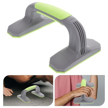 Kichvoe 2pcs Push up Bars with Anti-slip Soft Plastic Handles and Stable Base, Strength Training Equipment for Home Workouts and Floor Exercise Fitness