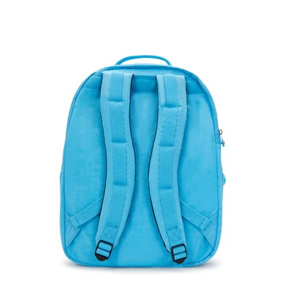 Kipling Women's Seoul Extra Large 17" Laptop Backpack, Durable, Roomy with Padded Shoulder Straps, Built-In Protective Sleeve - color: Powder Blue, size: Large