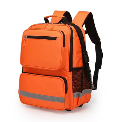 First Aid Bag Empty Madical Bag Responder Trauma Backpack,Medical Backpack,Medical Emergency Kits Storage Pack for EMT, EMS - color: Orange