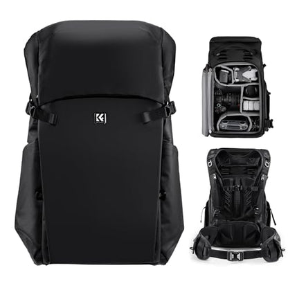 K&F Concept Camera Backpack, 30L Large Capacity Camera Bag, Waterproof DSLR Camera BackPack, Extra Large Photography Bag Backpack - color: Black, size: Large