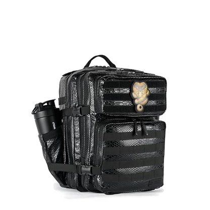 WOLFpak 35L Athletic Gym Backpack (King Cobra) - Durable 1000D Waterproof Oxford Material with MOLLE Webbing, Laptop Pocket & Dual Cup Holders, Durable Fitness/Travel/Military Daypack - color: King Cobra