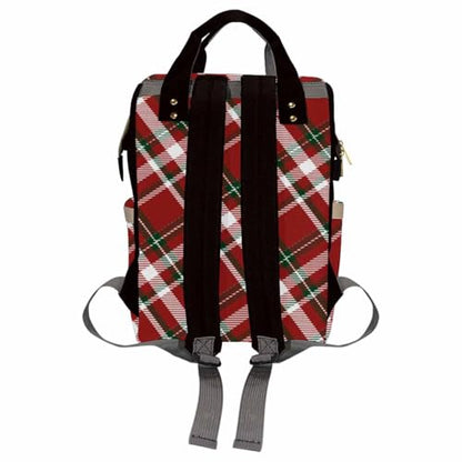 Custom Diaper Bag with Name, Personalized School Bag Christmas Bear Print, Monogram Nappy Backpack with Thermal Pockets for Adults Kids, Large Capacity Waterproof Diaper Bag Xmas Gift - color: A-color-2