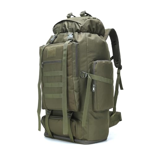 Hiking Backpack for Men 70L/100L Camping Backpack Military Rucksack Molle 3 Days Assault Pack for Climbing | Camping Backpack - color: 100l-olivegreen