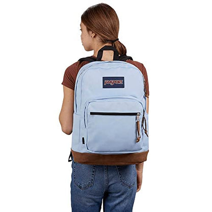 JanSport Right Pack Backpack - Durable Daypack with Padded 15" Laptop Sleeve, Spacious Main Compartment & Integrated Water Bottle Pocket - Hydrangea - color: Hydrangea