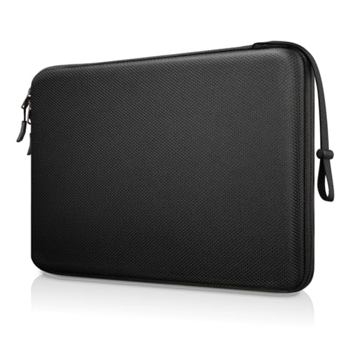 FINPAC 14-inch Hard Laptop Sleeve Case Compatible with Acer Chromebook Lenovo, HP, ASUS, Dell, Acer Laptop Notebook Ultrabook, Water-Resistant Shockproof Computer Bag, Black - color: Black, size: 13.5-14-inch Laptop/Notebook