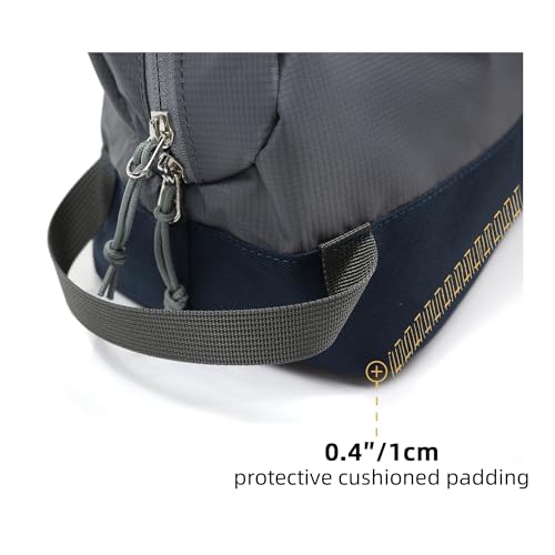 Travel Toiletry Bag 5L, Compact Travel Organizer with Waterproof TPU Wet/Dry Compartment - color: Ash Grey, size: 5L
