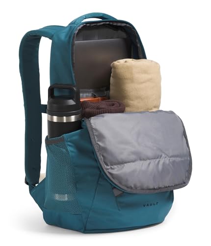 The North Face Vault Everyday Laptop Backpack - Commuter Travel Bag, Water-Repellent Finish, Spacious Compartment, Space/TNF Black, One Size - color: Space/Tnf Black