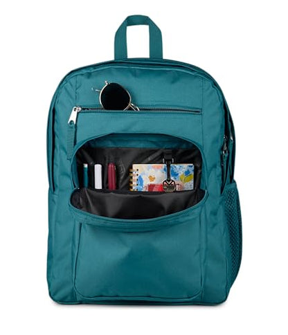 JanSport Laptop Backpack - Computer Bag with 2 Compartments, Ergonomic Shoulder Straps, 15” Laptop Sleeve, Haul Handle - Emerald Pool - color: Emerald Pool