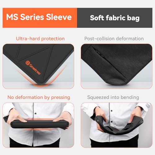 Smatree MS74 Hard EVA Protective Sleeve with Stand Compatible for 15 inch Microsoft Surface Laptop 7, for 15 inch Microsoft Surface Copilot+ PC 2024 Laptop Bag